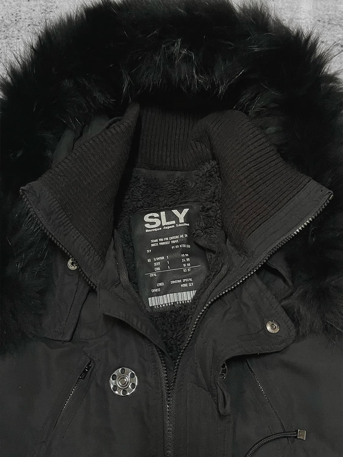 (SLY) black fur-hood jumper  상품이미지5