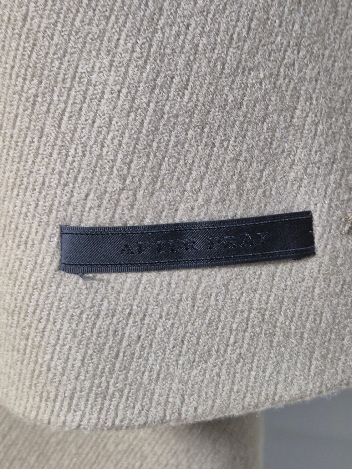 (M)애프터프레이X러드 히든버튼 오버사이즈 싱글 코트 베이지 상품이미지4