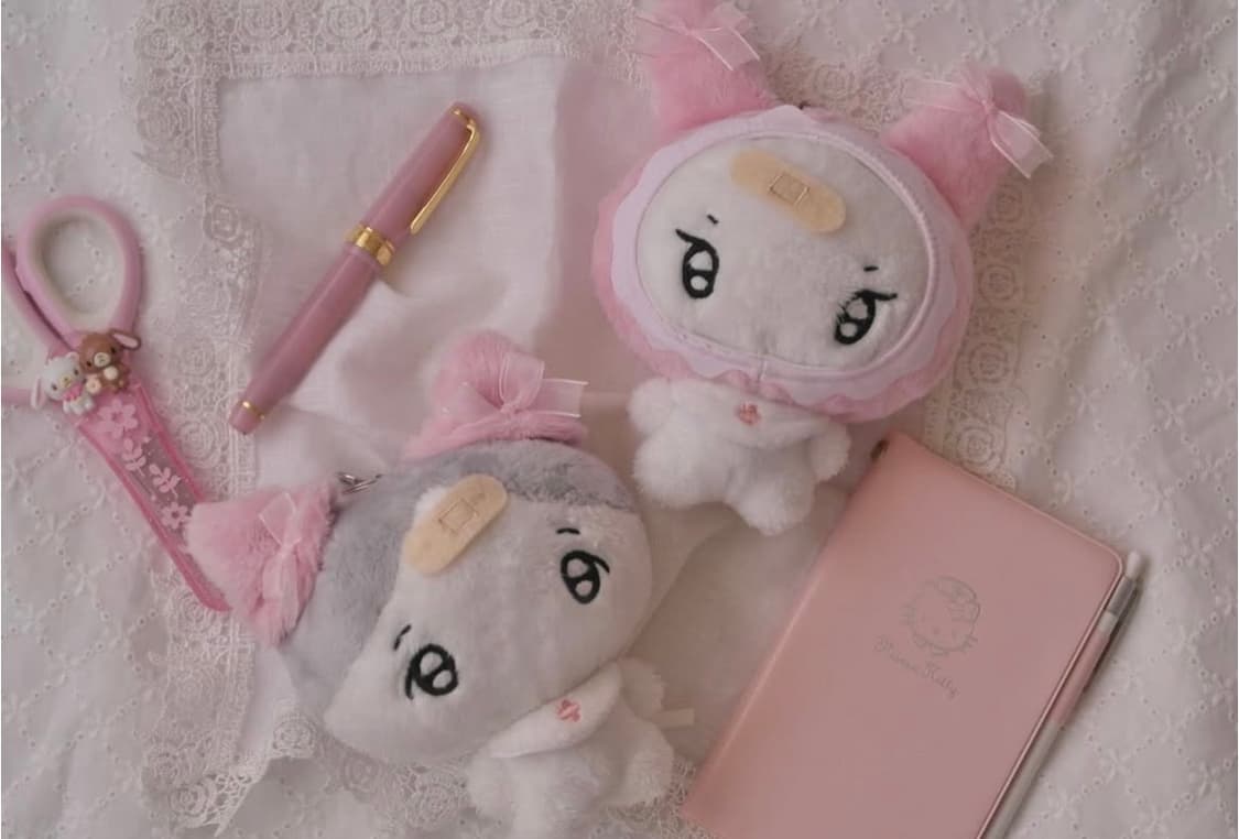 로즈멜리클럽 소라 하나 고전 빈티지 라떼히메갸루 스티커 굿즈 인형 핀터 상품이미지1