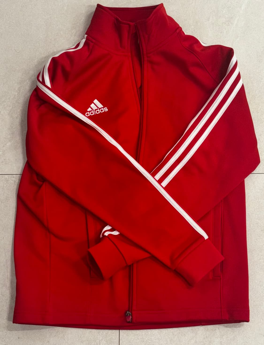 아디다스 레드 기모 져지 트랙탑 상품이미지1