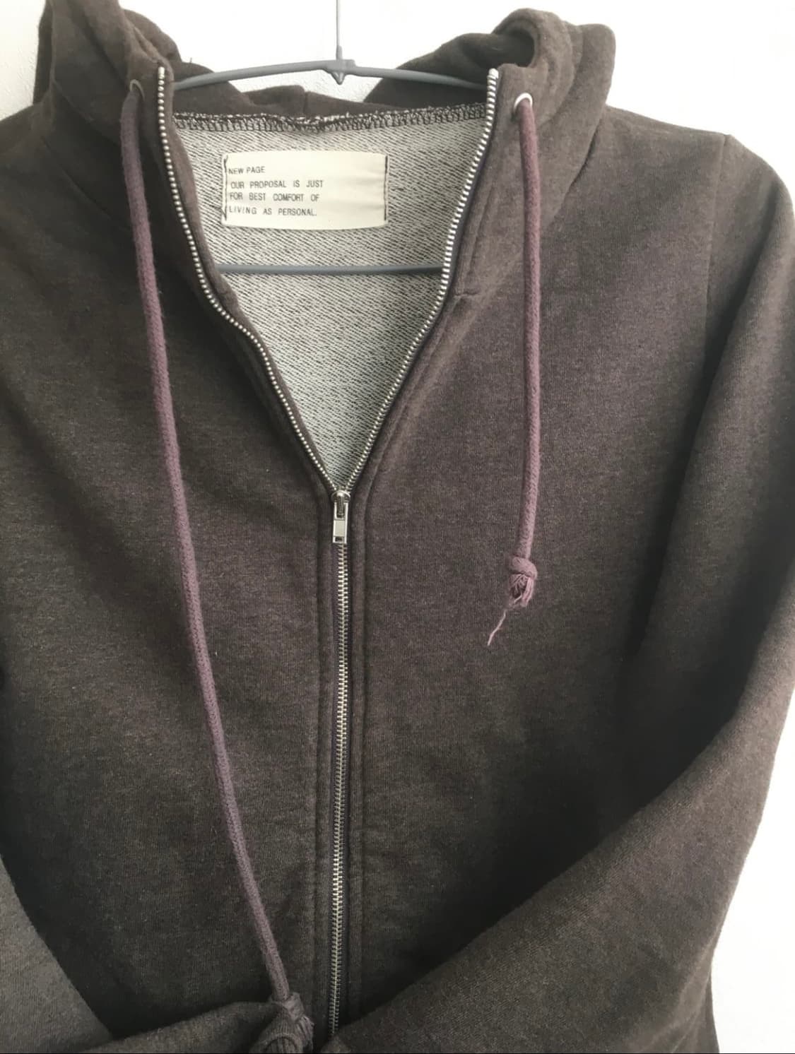 빈티지 브라운 후드집업 상품이미지3