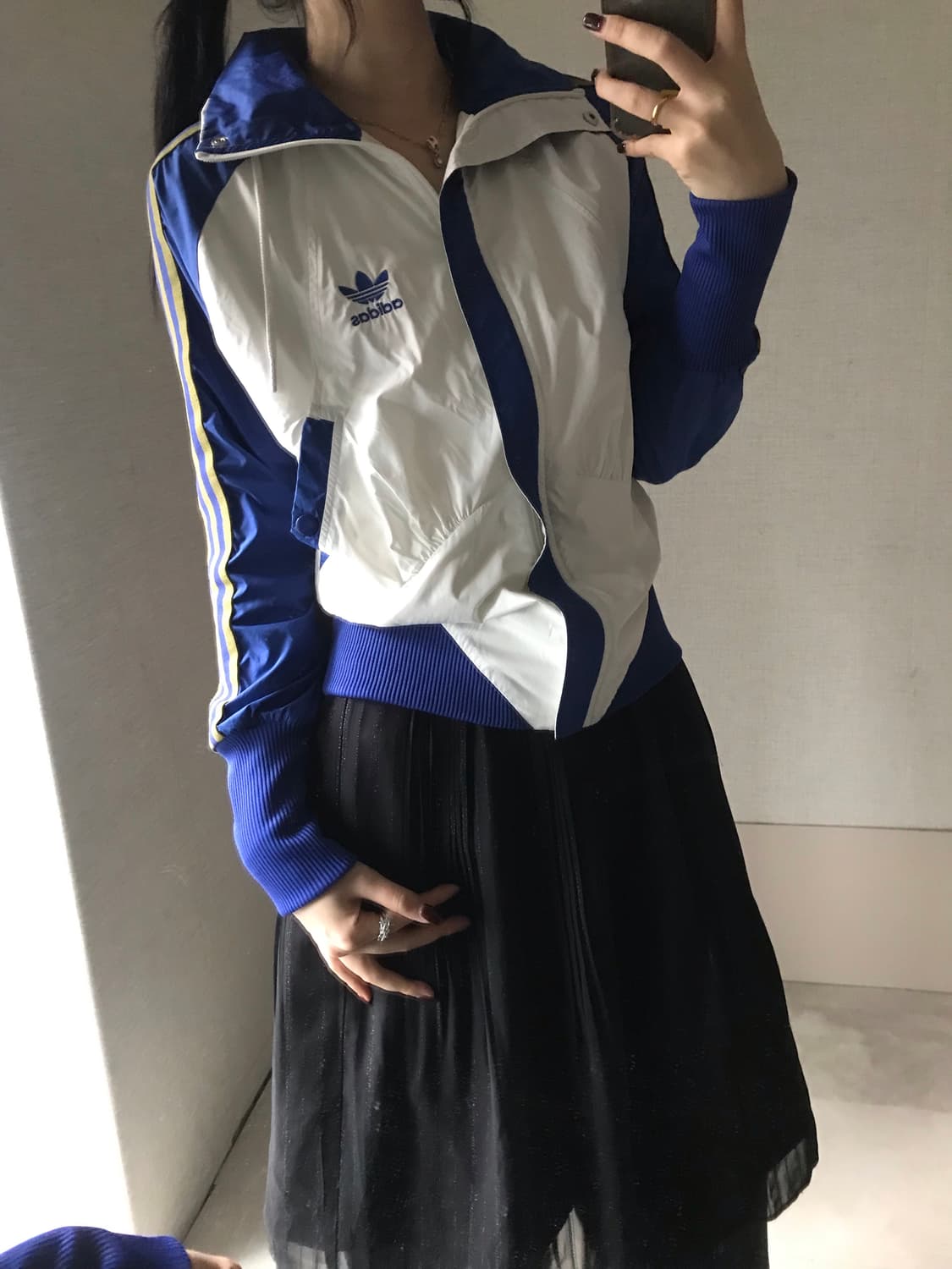 아디다스 00s 흰파카키 바람막이 상품이미지1