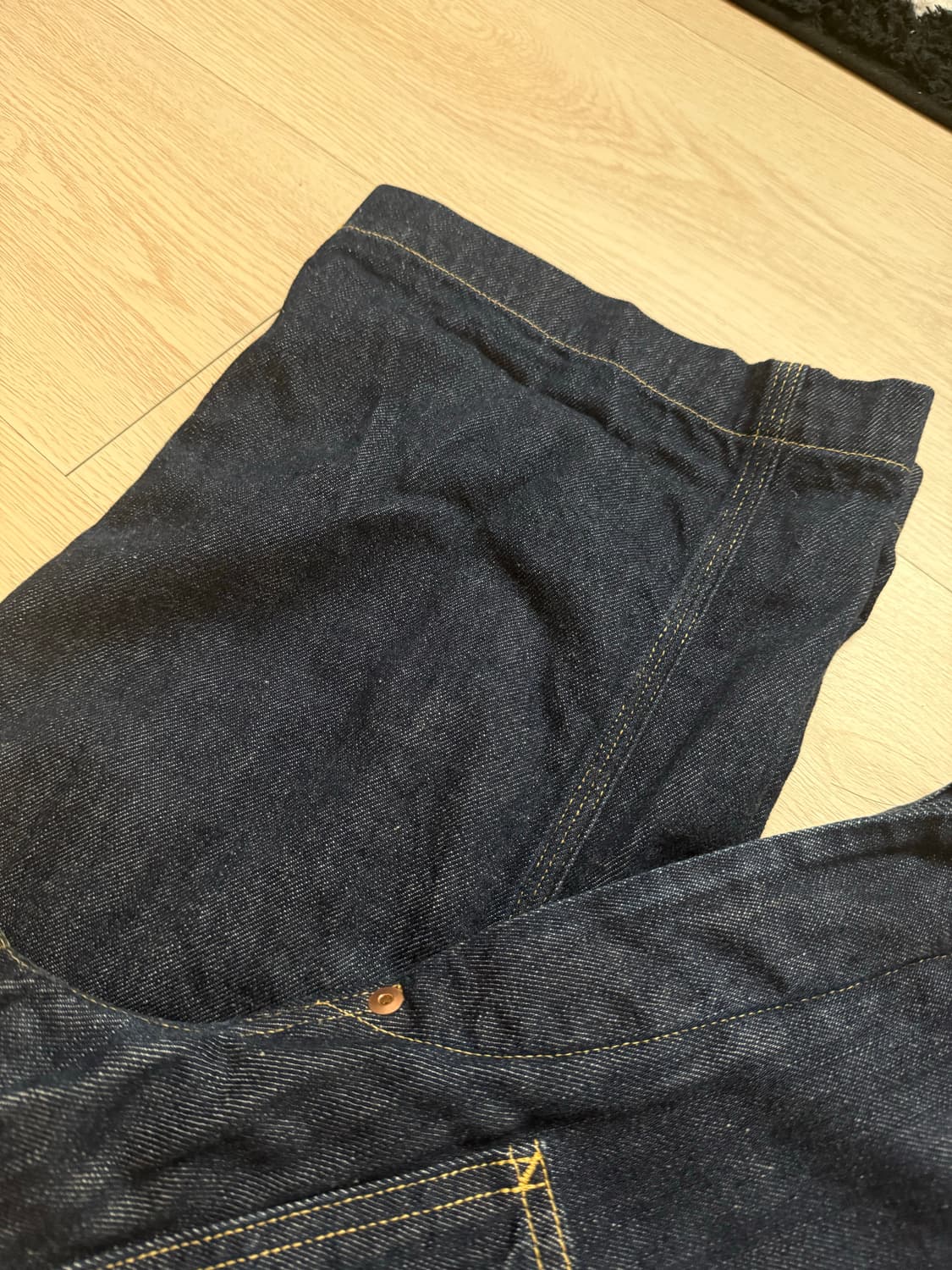 3) 캐피탈 데님 럼버 팬츠 인디고 상품이미지4