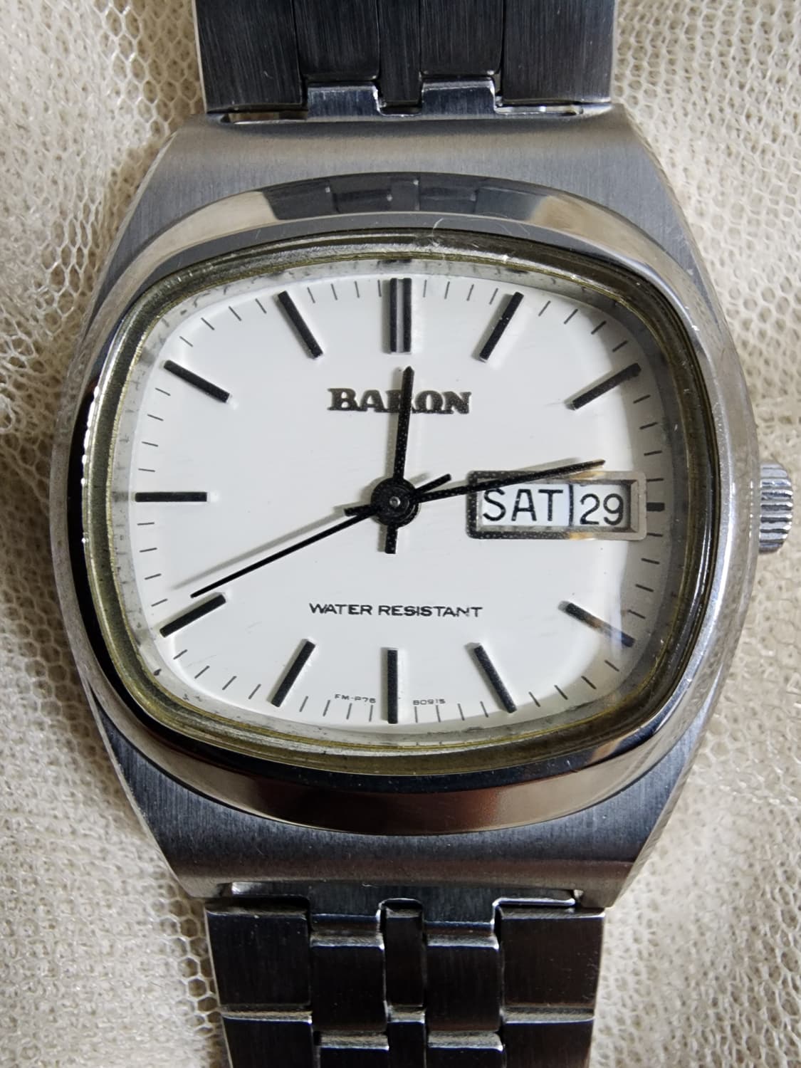 빈티지 BARON 바론 테레비 기계식 수동 시계 메탈 상품이미지7