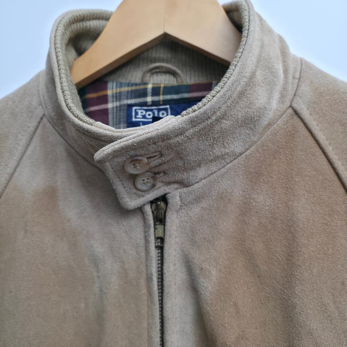 [M] 90s 폴로 랄프로렌 스웨이드 바라쿠타 해링턴 자켓 상품이미지4