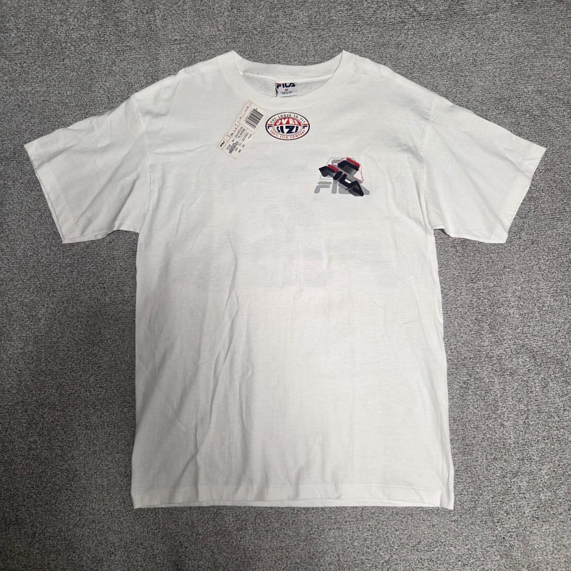 90s 미국제 FILA 반팔 티셔츠 L(100) 상품이미지1