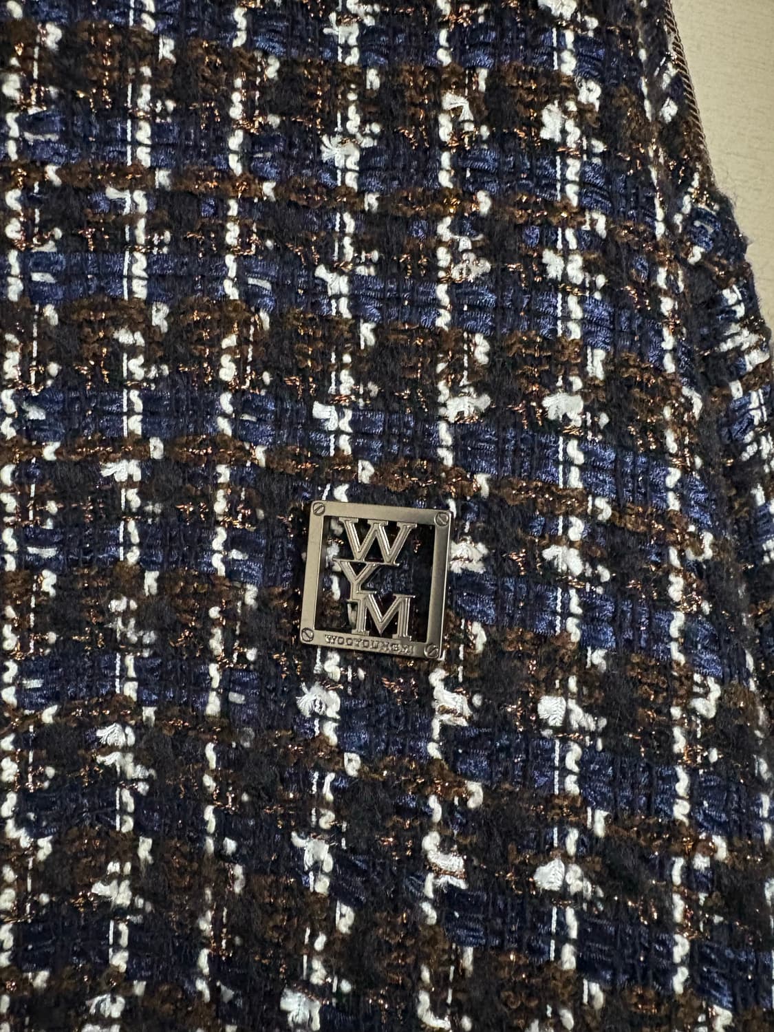 우영미 24fw 트위드 트랙 자켓 브라운 48 상품이미지3