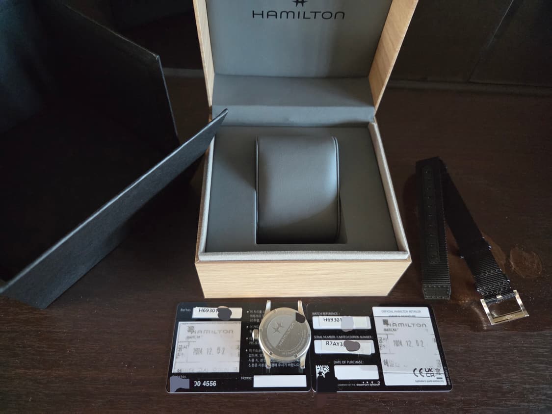 해밀턴 카키 필드 쿼츠 33mm 시계 새상품급 상품이미지1