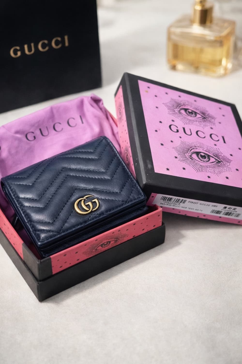 구찌 GG 마몽 마틀라세 반지갑 / 카드지갑 상품이미지1