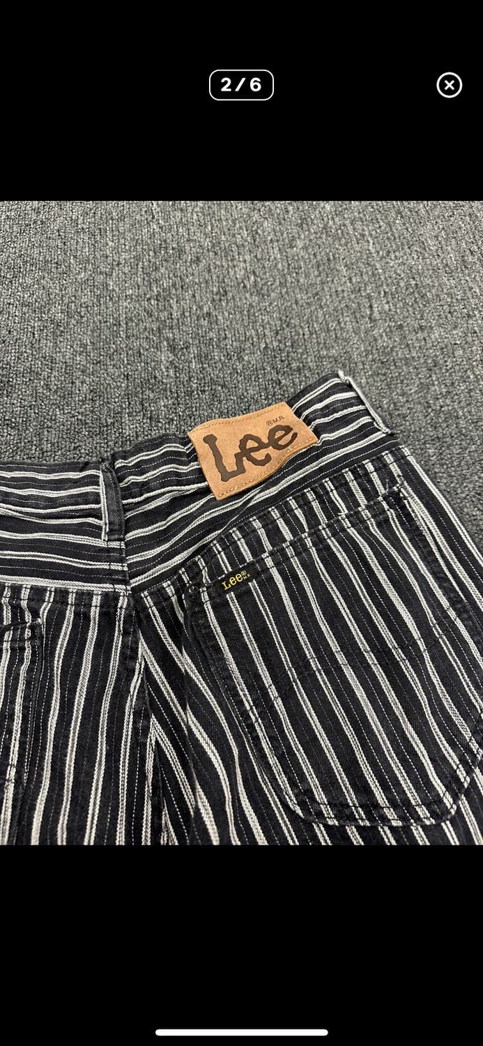 32) LEE 스트라이프 플레어 데님 팬츠 상품이미지2