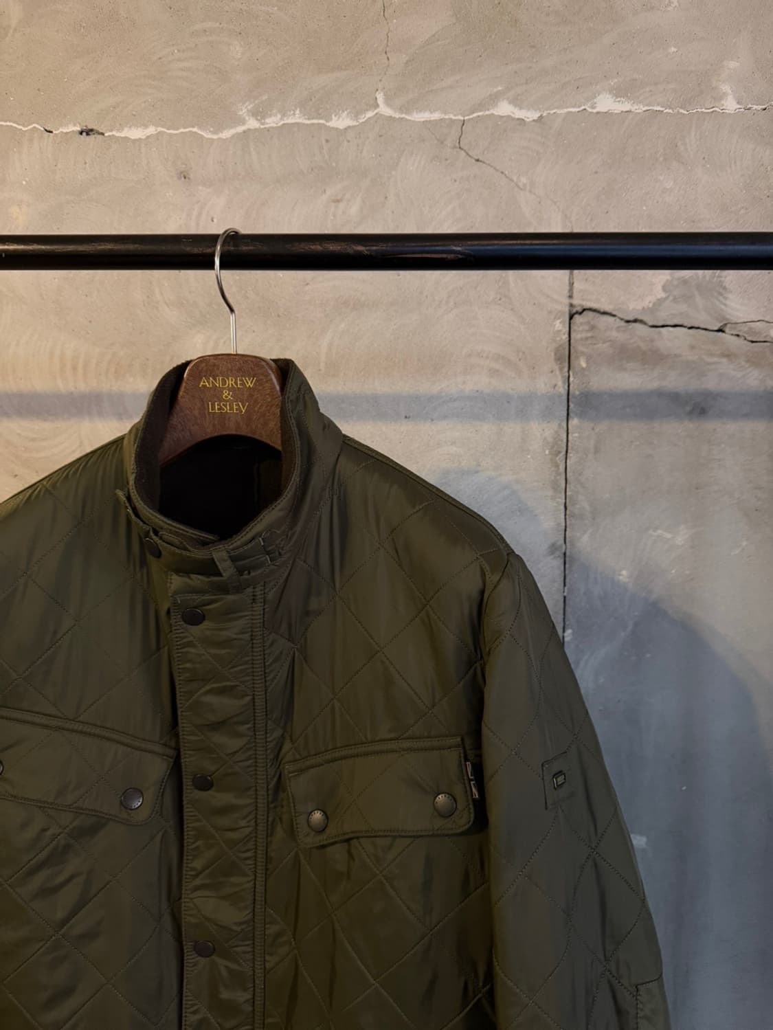 바버 퀼팅자켓 남성100 상품이미지2