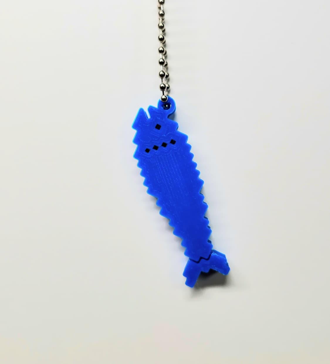 블루 물고기 8비트 키링 키체인 상품이미지6