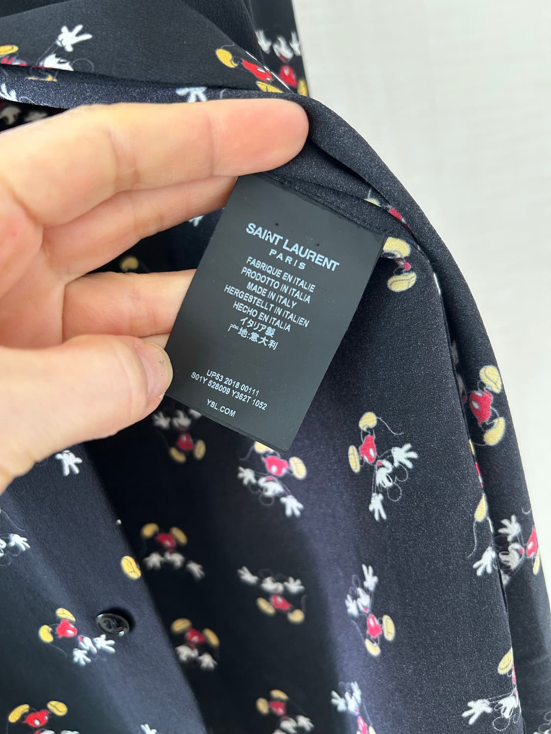 생로랑 실크 셔츠 상품이미지3