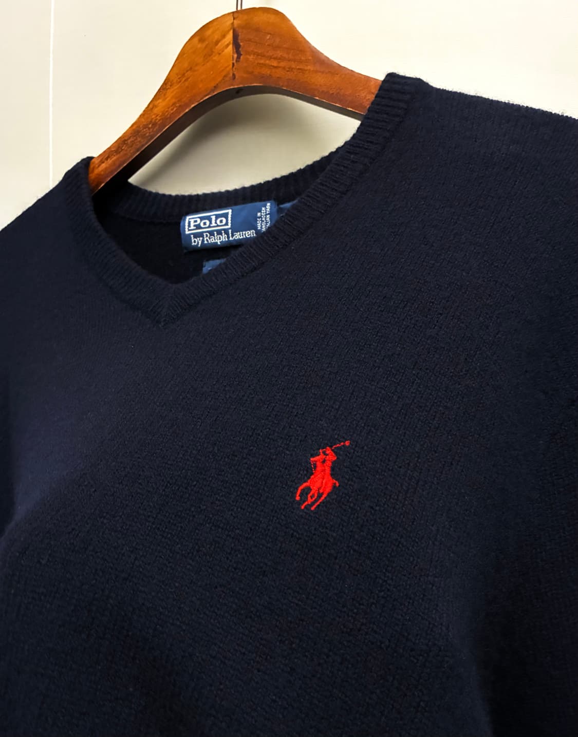 (XL)POLO 폴로랄프로렌 이태리 램스울 V넥 니트 브이넥니트 상품이미지4