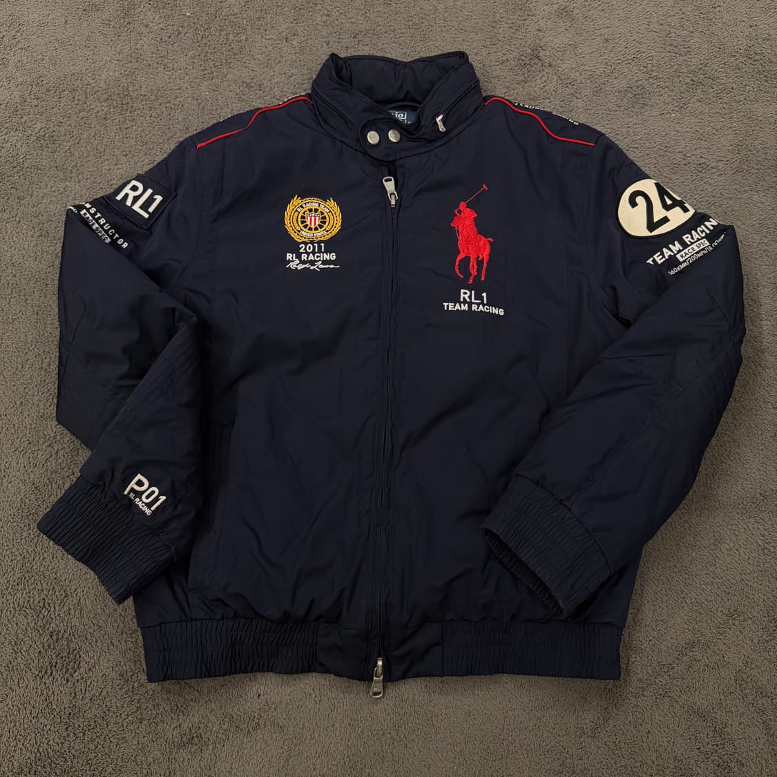[ 정품/L ] 폴로랄프로렌 2011 레이싱 USA 패디드 자켓 상품이미지3