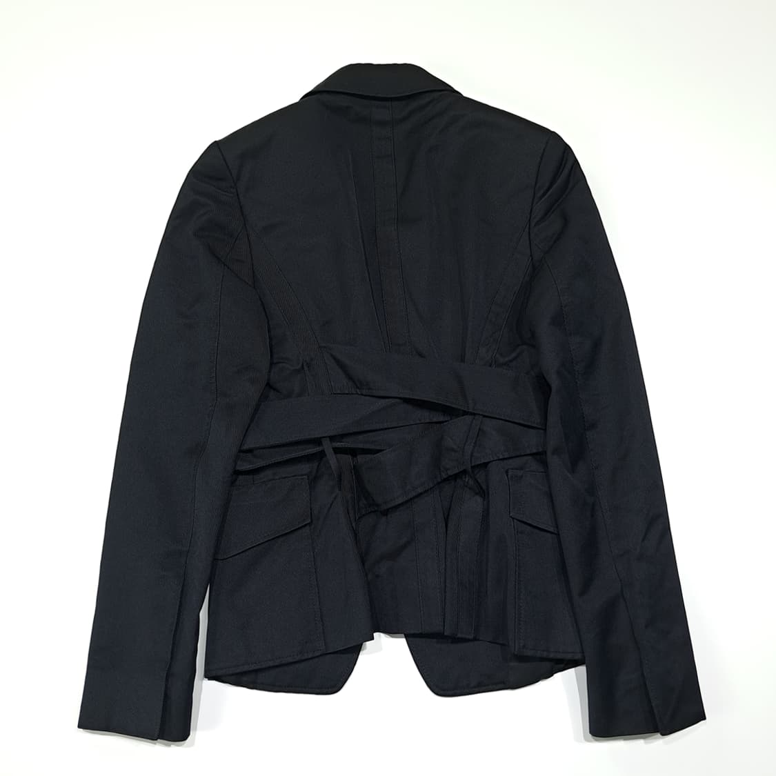 CL169 구찌 이태리판 톰포드 코튼실크 벨티드 블랙 자켓 상품이미지10