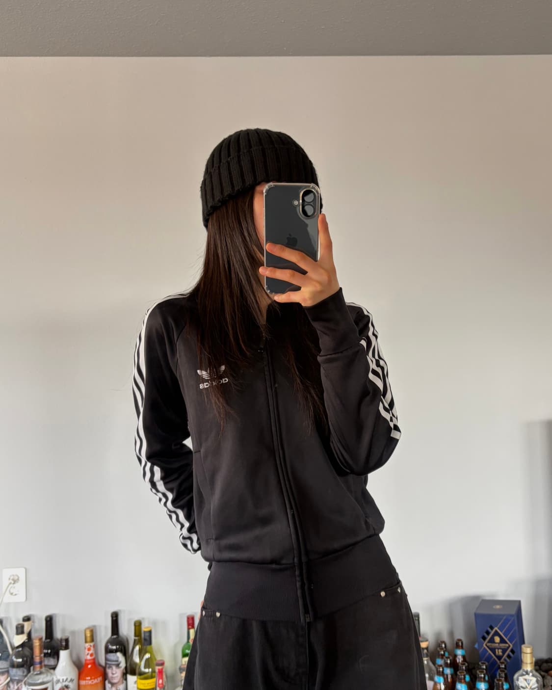 [XS]아디다스 트레포일 블랙 트랙탑 져지 상품이미지2