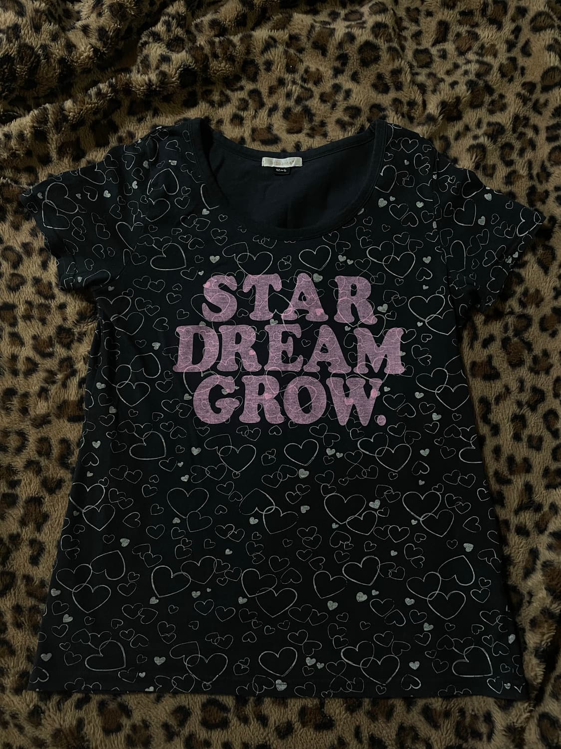 일본빈티지 갸루맛 하트 반팔 상품이미지1