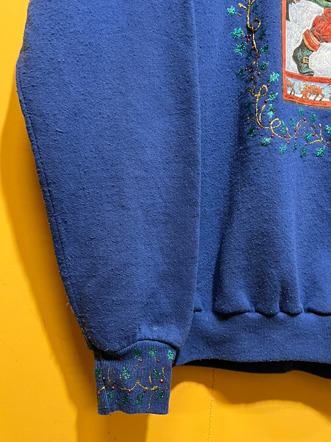 90s [여성XL] USA MADE 크리스마스 빈티지 맨투맨 상품이미지4