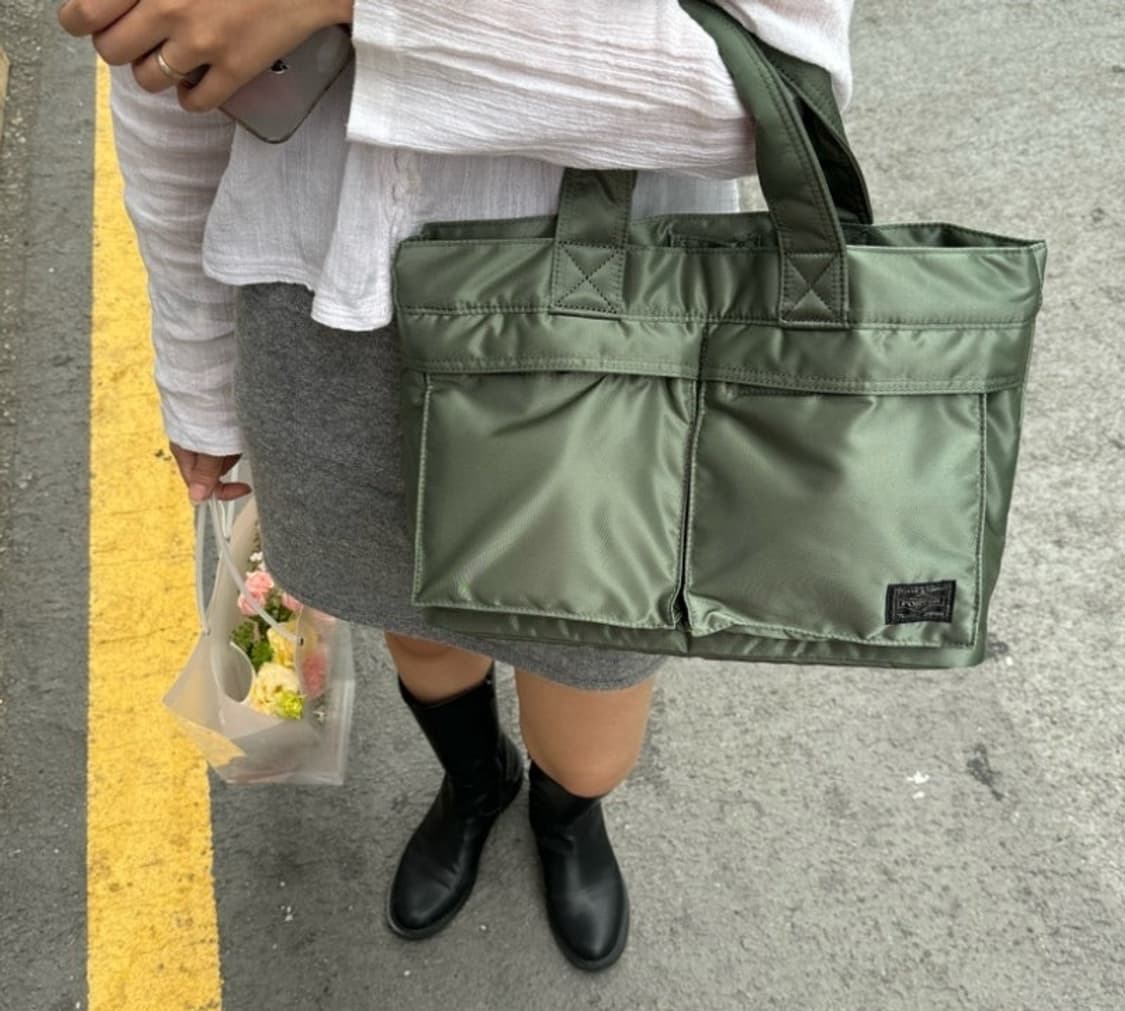 요시다포터 탱커 뉴 토트 세이지그린 상품이미지3