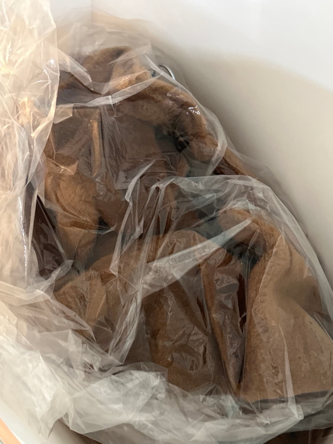 시눈 셔링 퍼코트 브라운 상품이미지4