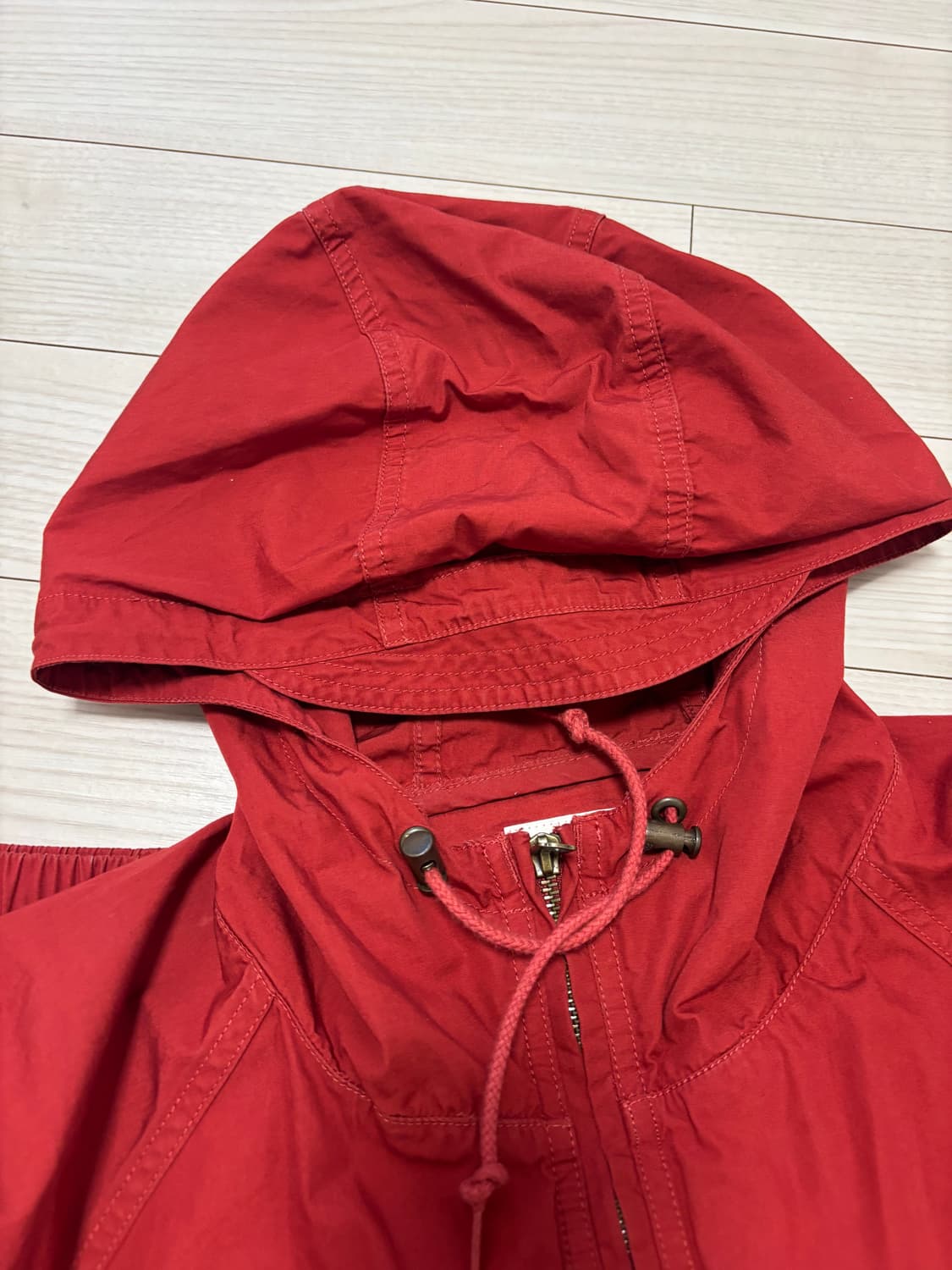 카키스 후드 윈더자켓 레드 s 상품이미지3