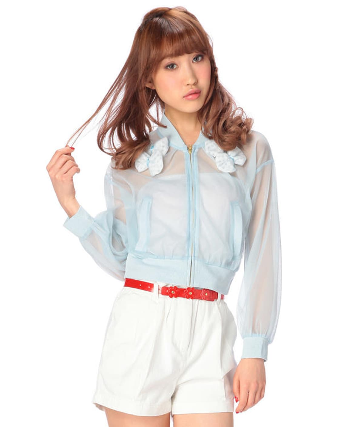 리즈리사  블루 리본브로치 상품이미지2