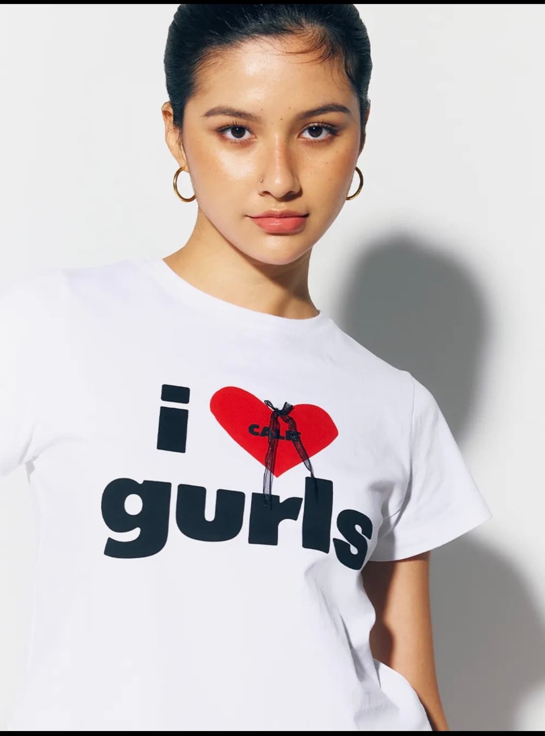 애즈이프캘리 CALIE GURLS T-SHIRT WHITE 상품이미지2