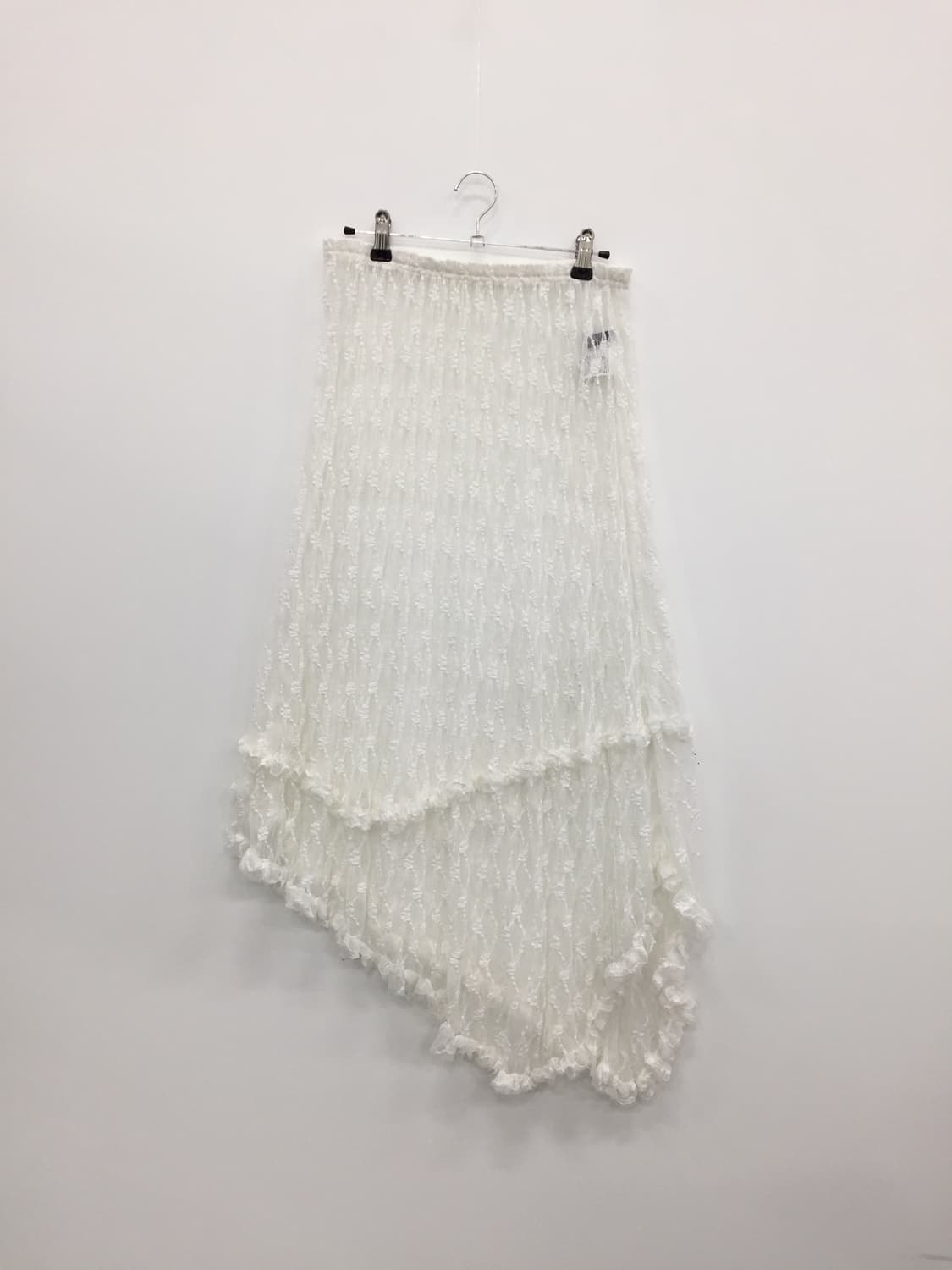 Jpn White Floral Ruffle Lace Skirt 상품이미지5