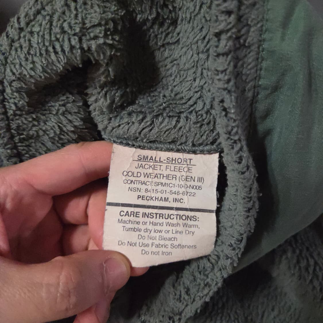 미군 오리지널 젠3 폴라텍 플리스 S/S 상품이미지10