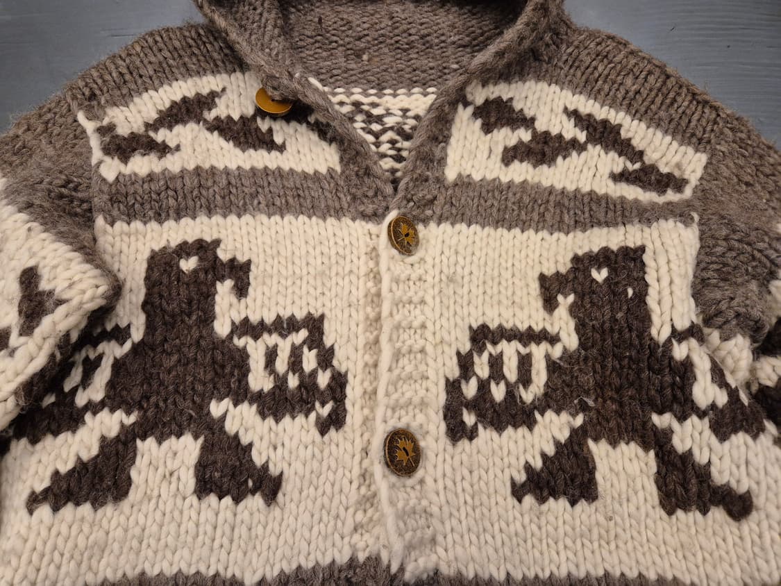 90s KANATA 헤비울 코위찬 후드  상품이미지3