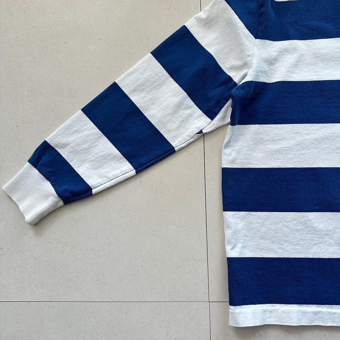 90s 폴로 랄프로렌 스트라이프 럭비셔츠 커스텀핏 상품이미지9