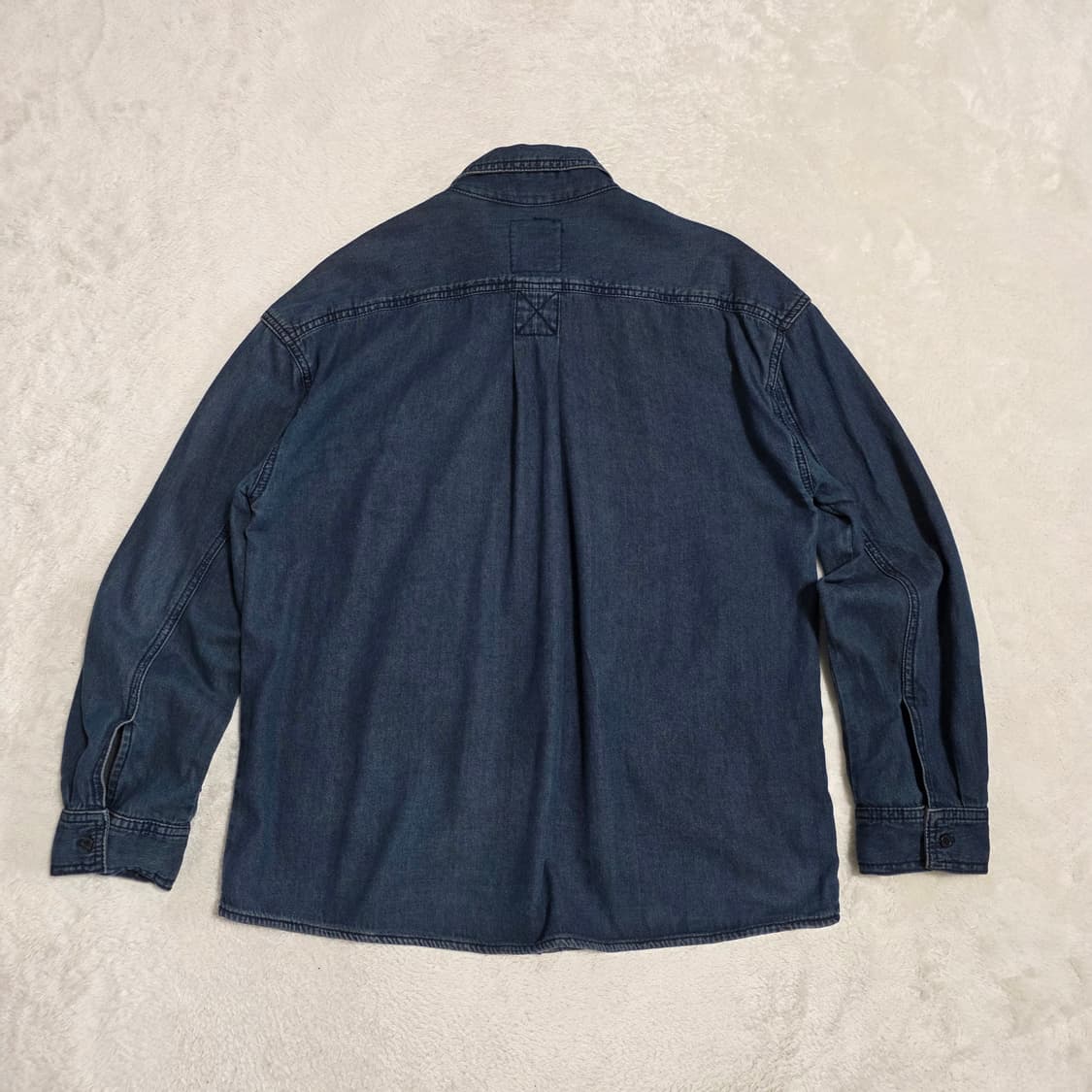 (F)여성 톰보이 빈티지 워싱 데님 셔츠 상품이미지3