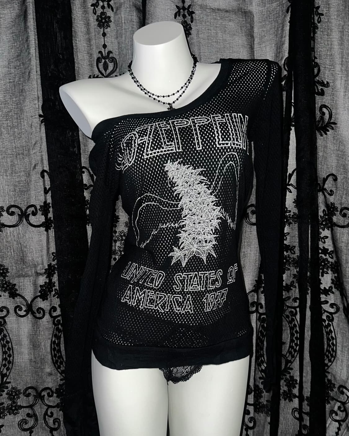 Rock chic mesh long sleeve 상품이미지1