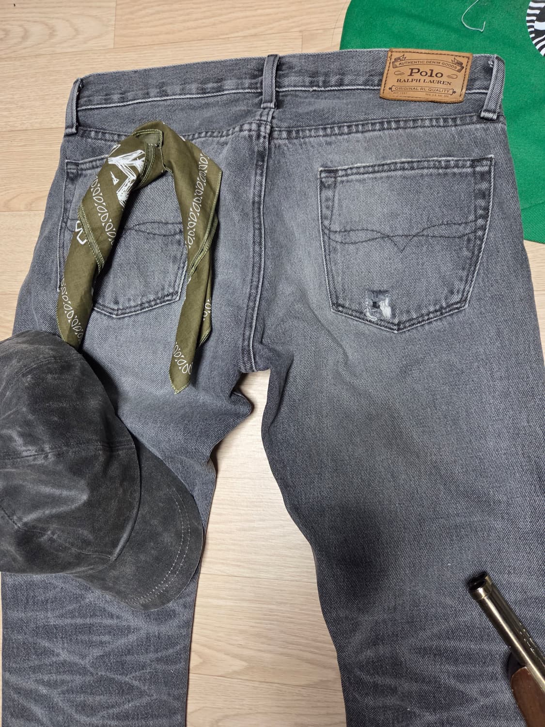 폴로 랄프로렌 그레이 데님 흑청 청바지 팬츠 상품이미지1