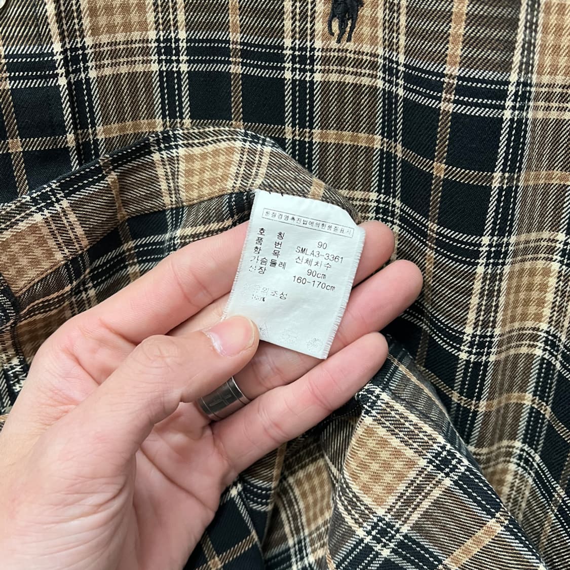 폴로 랄프로렌 블레이크 체크 셔츠 남방 90 상품이미지4