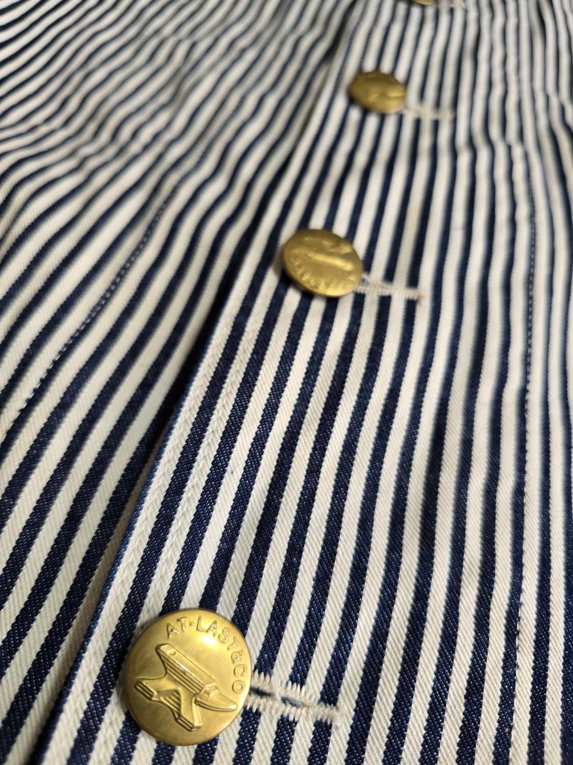 타임원클로딩  엣라코 히코리 세일러 커버올 자켓44 엣라스트 부처프로덕츠 상품이미지3