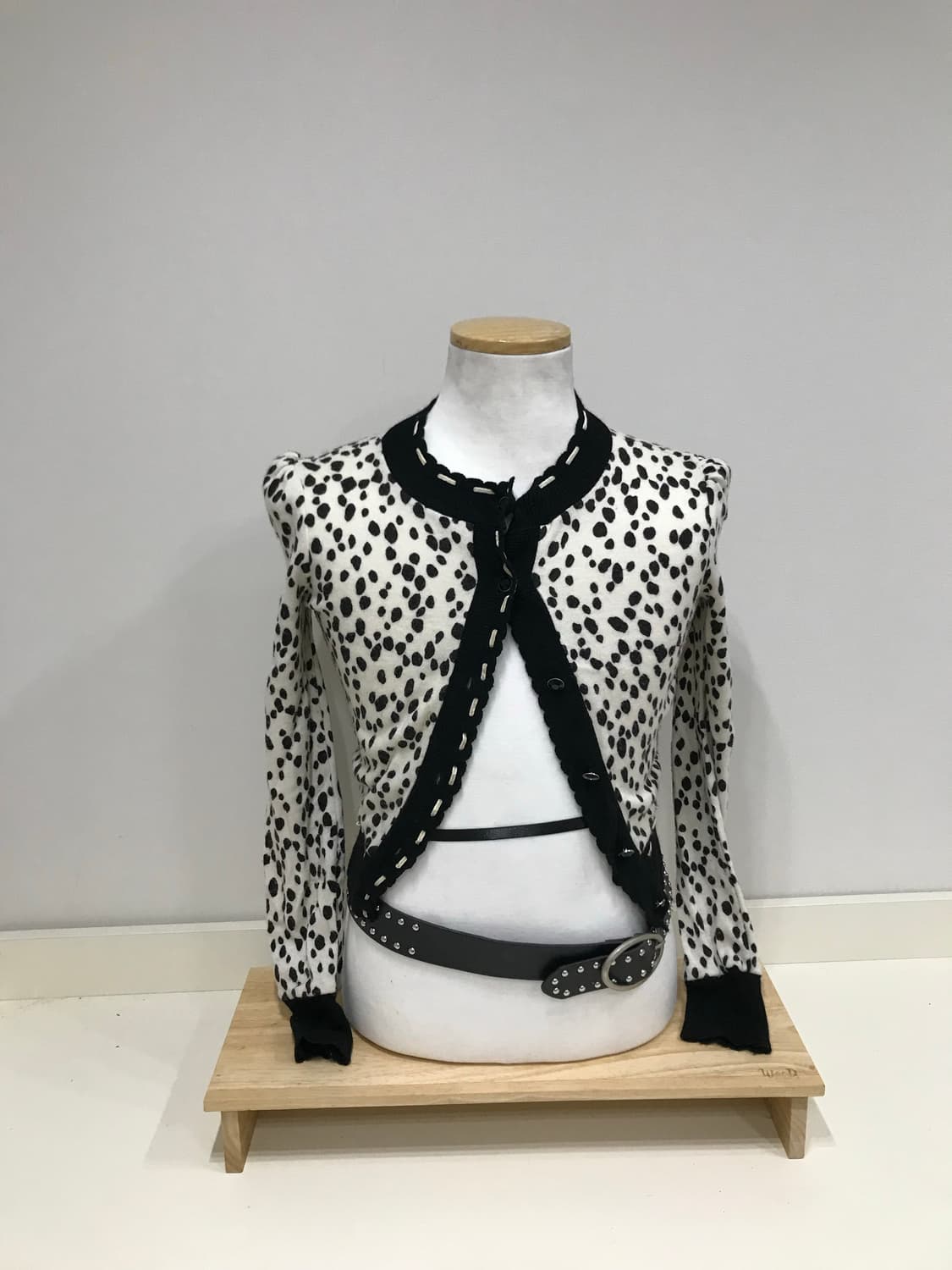 Leopard print fleece vintage jacket 상품이미지1