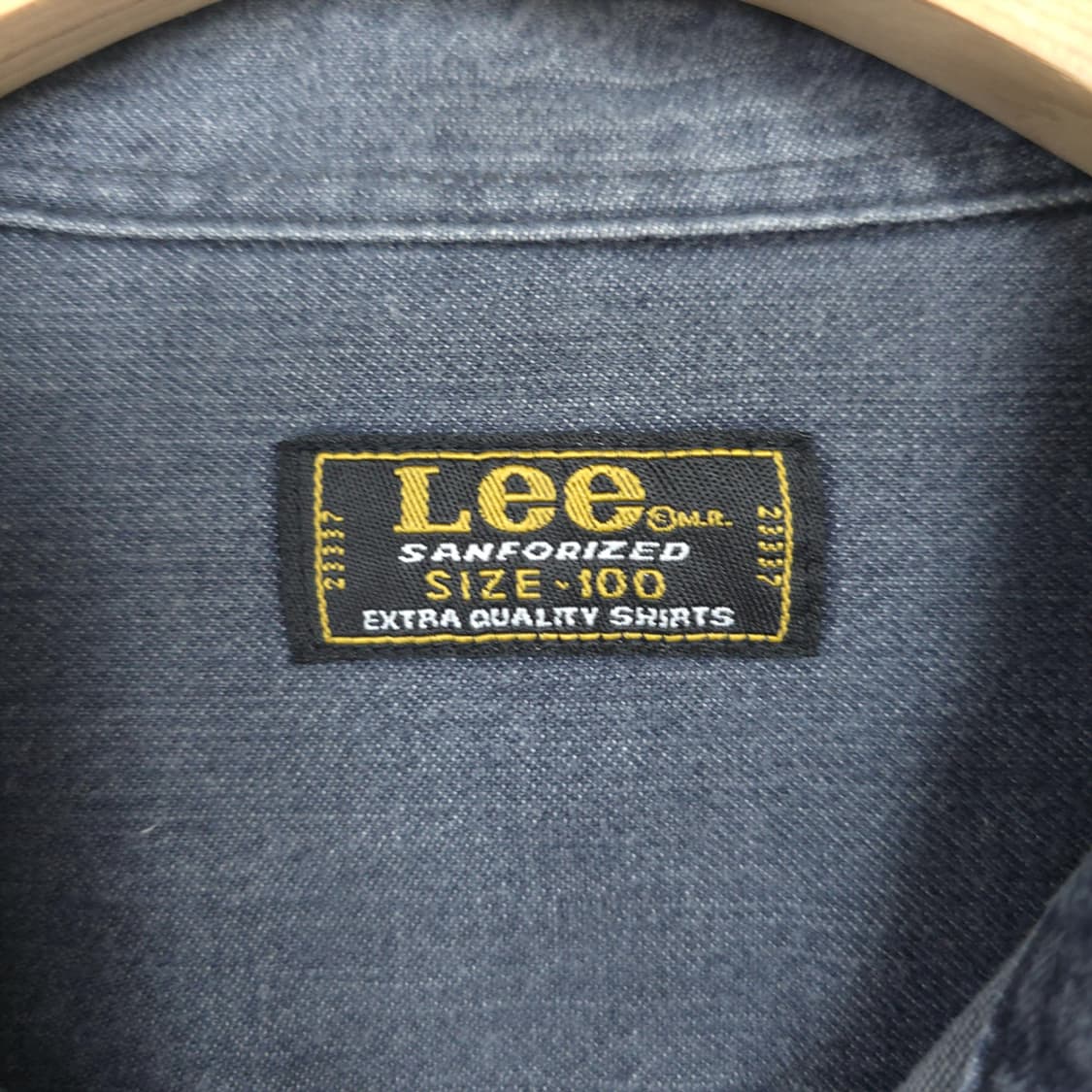 희귀 Lee 쌍방울 리 빈티지 데님 셔츠 100 상품이미지6