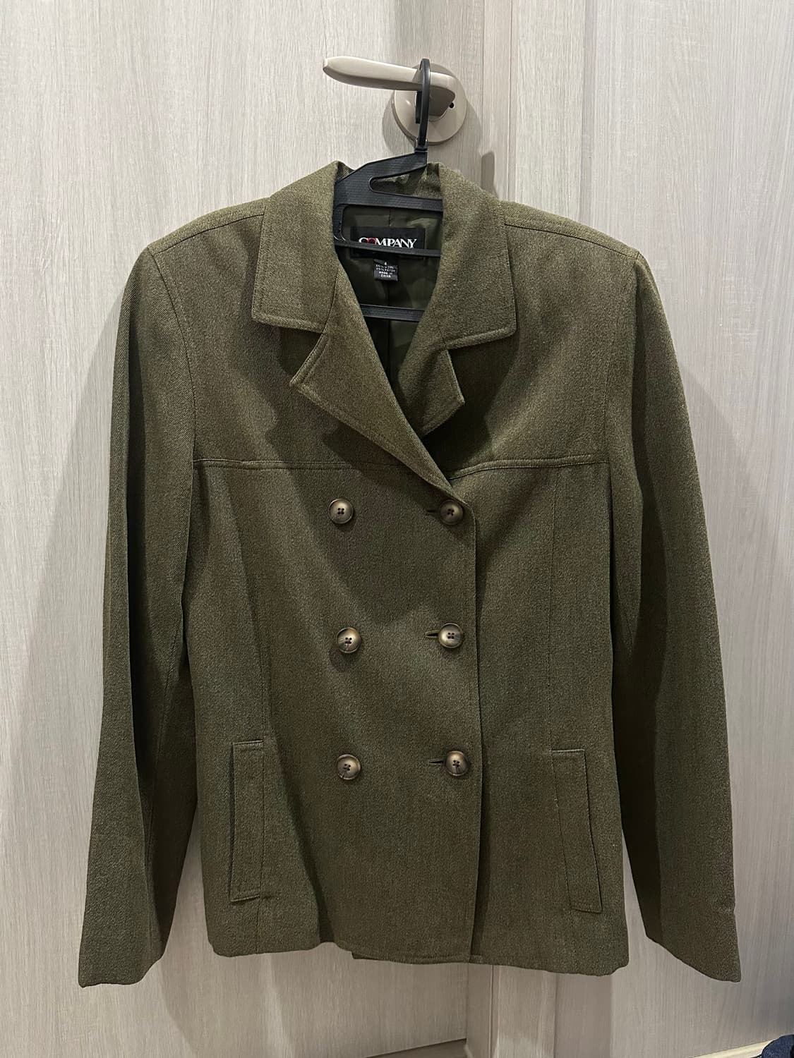 빈티지 카키 더블버튼 자켓 상품이미지2