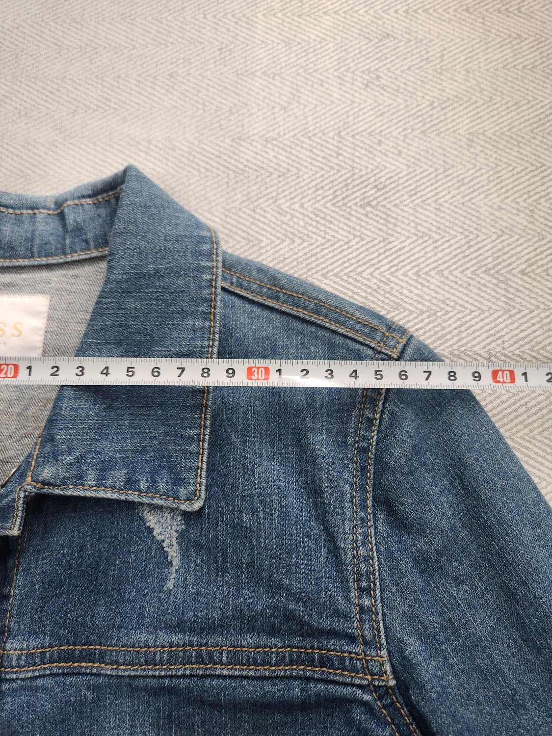 [80] 게스 Vintage 데님 자켓 청자켓 프린팅 상품이미지7