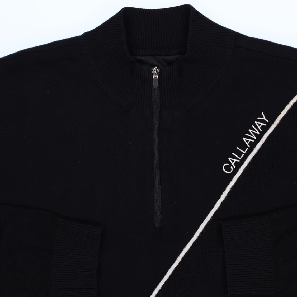 [105] 신형 캘러웨이 남성 골프 블랙 반집업 방풍 니트 N7106 상품이미지4