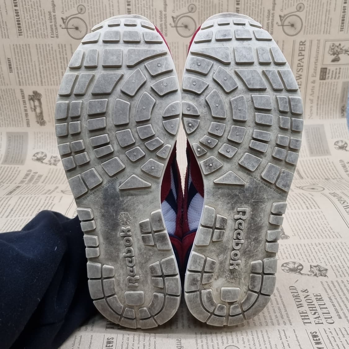 리복 GL6000 레드 스웨이드 운동화255 상품이미지3