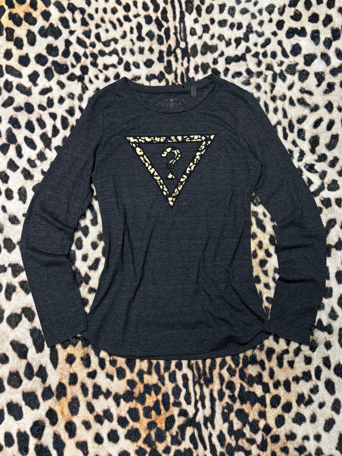 Gold leopard logo top 상품이미지1