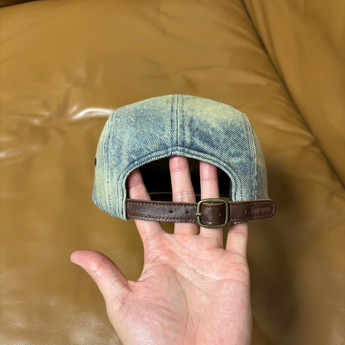 Supreme 슈프림 24ss 워시더 더티 데님 캠프캡 모자 Denim 상품이미지7