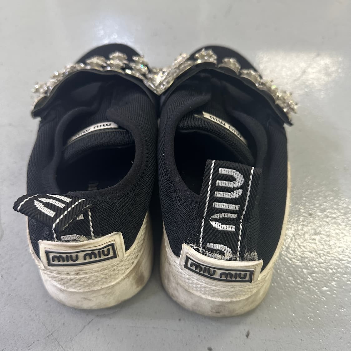37 미우미우 니트 크리스탈 스니커즈0408D 상품이미지3