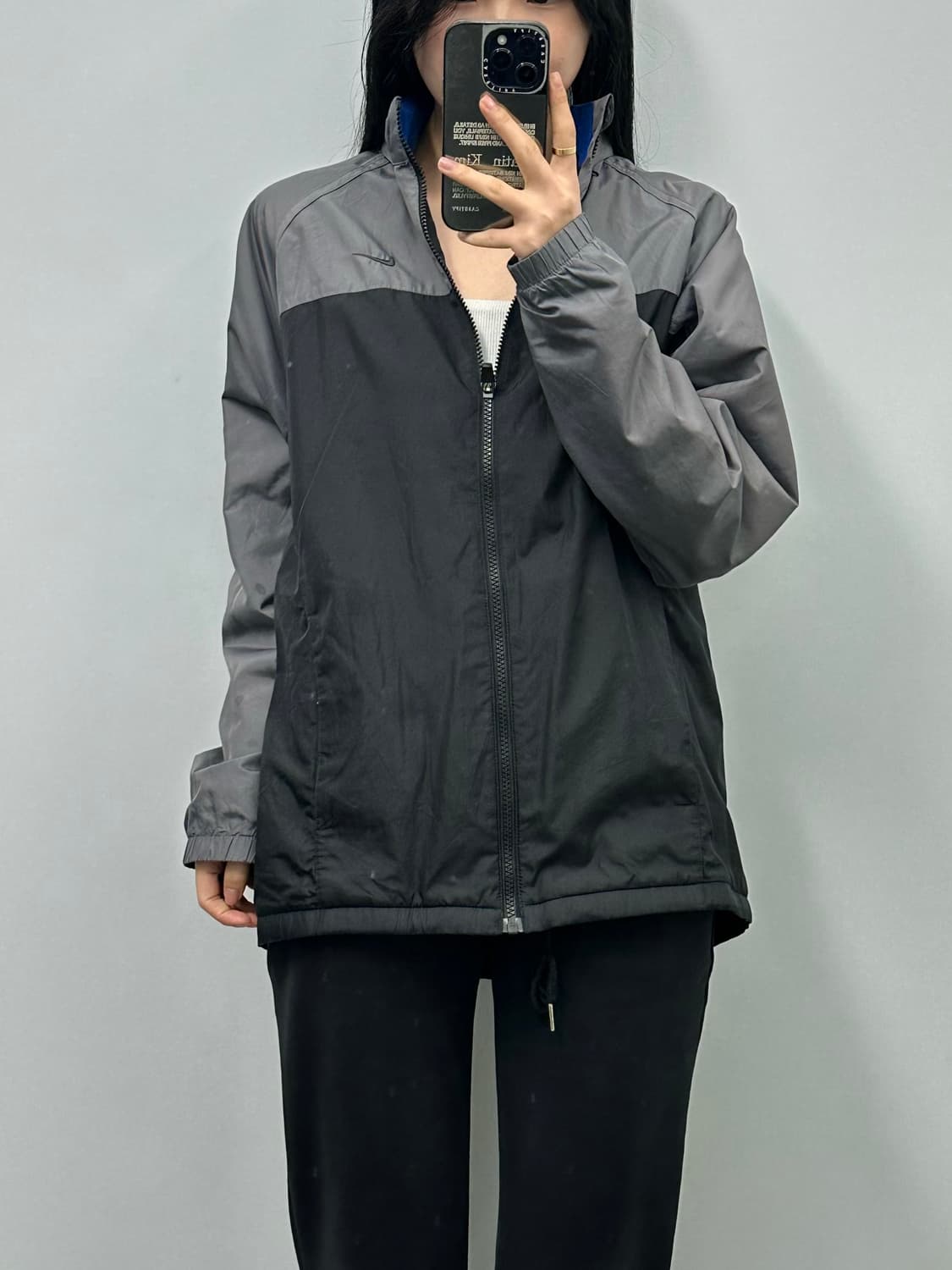 00s 나이키 스우시 배색 바람막이 상품이미지1
