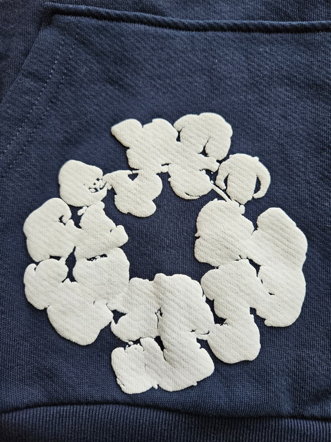 데님 티어스 네이비 후드 L 급처  상품이미지2