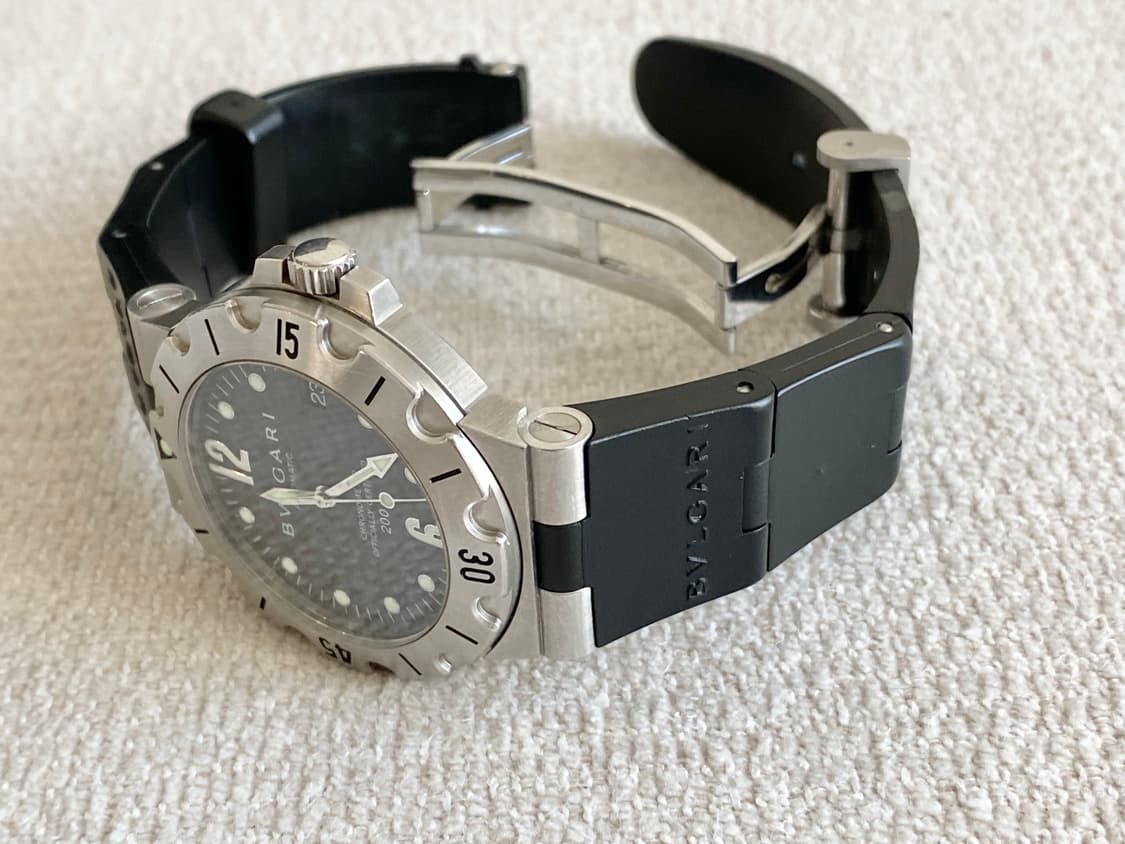 불가리 디아고노 스쿠버 SD38S 오토메틱 38mm 러버타입 상품이미지8