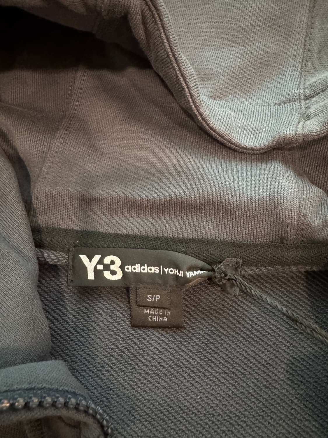 Y-3 요지야마모토 U New Cl 후드 집업 그레이 S 상품이미지6